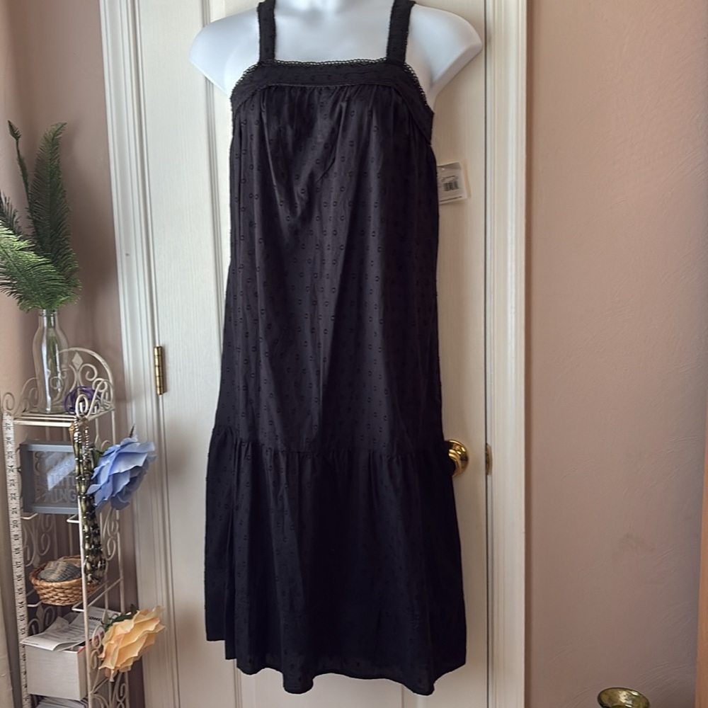 Beachlunchlounge Black Clip Dot Dress